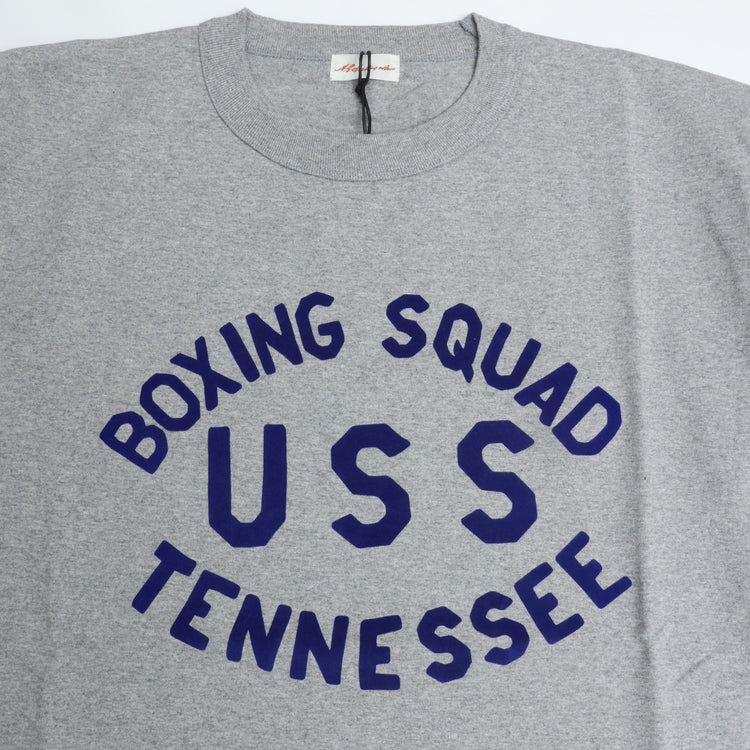 A.G.SPALDING&BROS /  ARCHIVE GRAPHIC TEE USS (BOXING SQUAD USS TENNESSEE) L.GREY