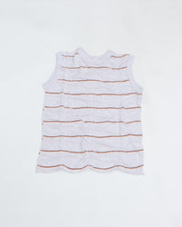 MEYAME　TUCKED JACQUARD BORDER SLEEVELESS MEY-2404 HEATHER GREY