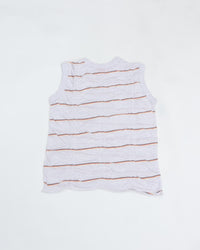 MEYAME　TUCKED JACQUARD BORDER SLEEVELESS MEY-2404 HEATHER GREY