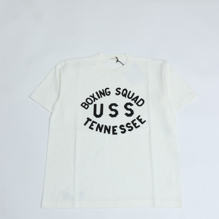 AGSPALDING&amp;BROS / ARCHIVE GRAPHIC TEE USS (BOXING SQUAD USS TENNESSEE) WHITE