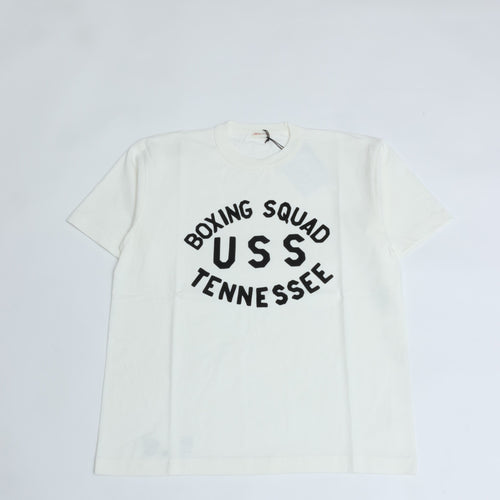 A.G.SPALDING&BROS ARCHIVE GRAPHIC TEE USS (BOXING SQUAD USS TENNESSEE) WHITE
