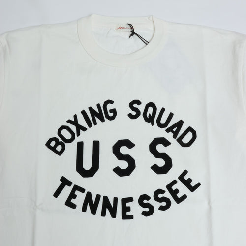 A.G.SPALDING&BROS   ARCHIVE GRAPHIC TEE USS (BOXING SQUAD USS TENNESSEE) WHITE