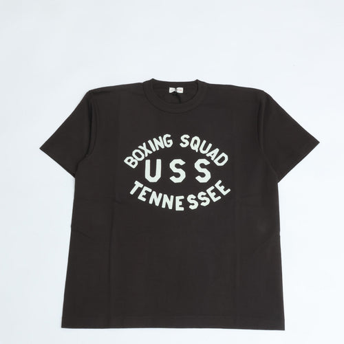 AGSPALDING&BROS / ARCHIVE GRAPHIC TEE USS (BOXING SQUAD USS TENNESSEE) BLACK