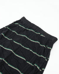 MEYAME TUCKED JACQUARD BORDER SKIRT MEY-2432 BLACK
