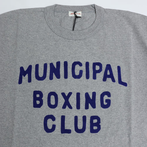 AGSPALDING&BROS / ARCHIVE GRAPHIC TEE MUNICIPAL BOXING CLUB L.GRAY