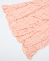 MEYAME TUCKED JACQUARD BORDER SKIRT MEY-2432 PINK