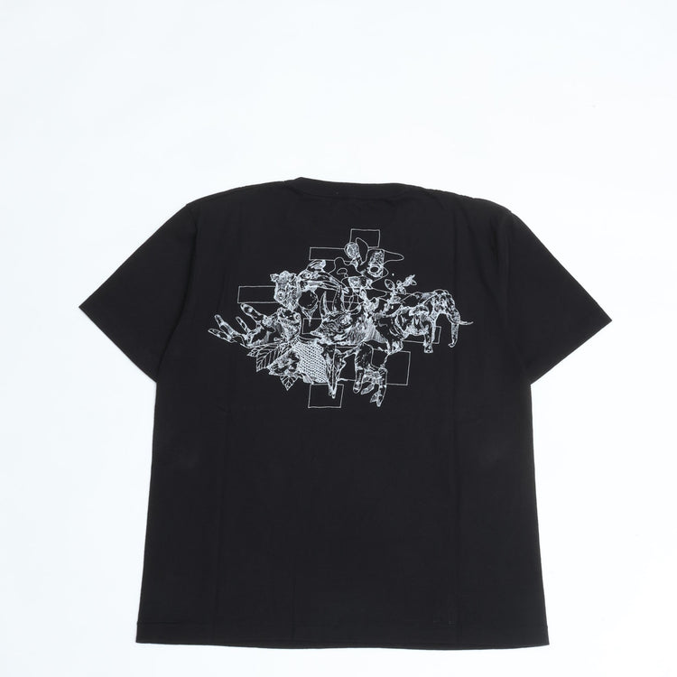AGSPALDING&amp;BROS / BOXER DANCE GRAPHIC GRAPHIC TEE BLACK