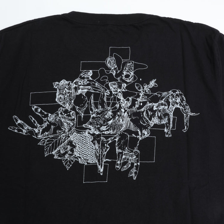 AGSPALDING&amp;BROS / BOXER DANCE GRAPHIC GRAPHIC TEE BLACK