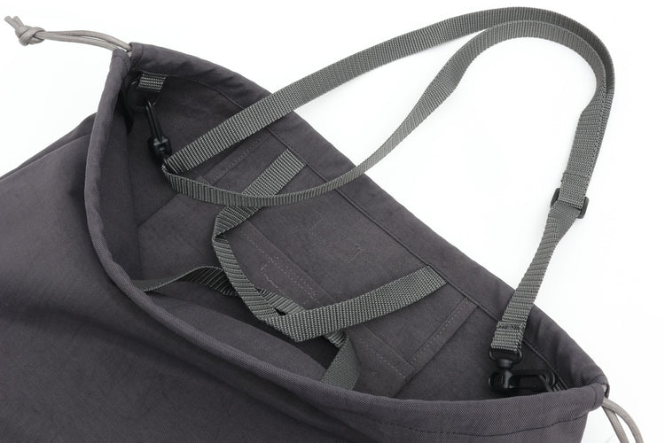 ERA.  TAS FLAT KINCHAKU LARGE K044T GRAY