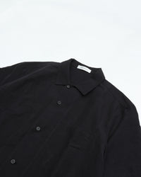 THE HINOKI　COTTON LINEN HALF SLEEVE SHIRT TH26S-30 BLACK