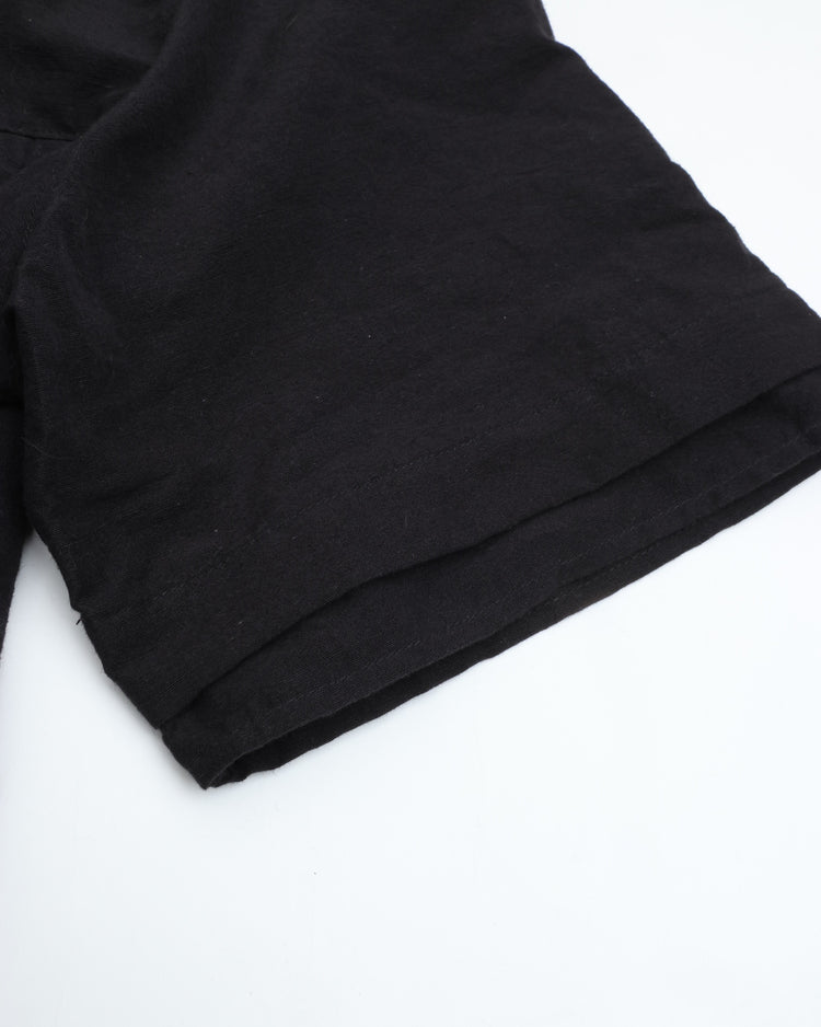 THE HINOKI　COTTON LINEN HALF SLEEVE SHIRT TH26S-30 BLACK