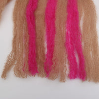 MANTAS EZCARAY / PATA DE GALLO モヘアストール Ⅳ PINK