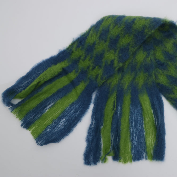 MANTAS EZCARAY / PATA DE GALLO モヘアストール Ⅳ