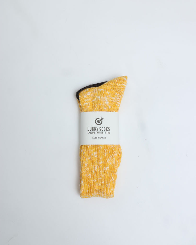 Lucky Socks / Mixed Rib Socks Yellow