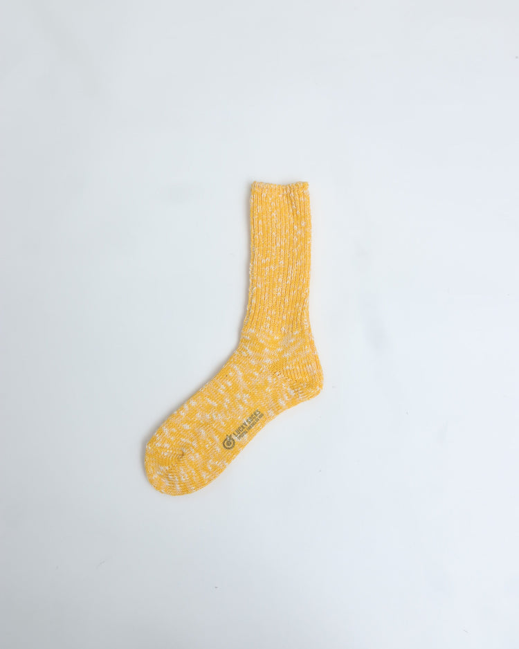 ラッキーソックス / ミックスリブソックス イエロー