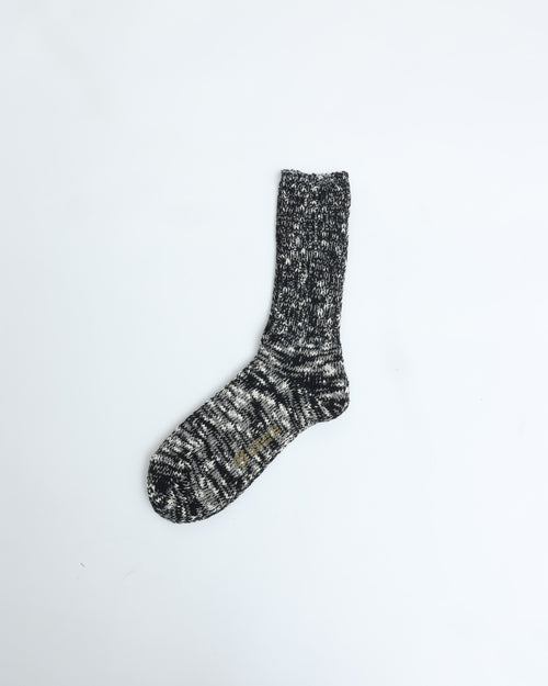 Lucky Socks / Mixed Rib Socks Black