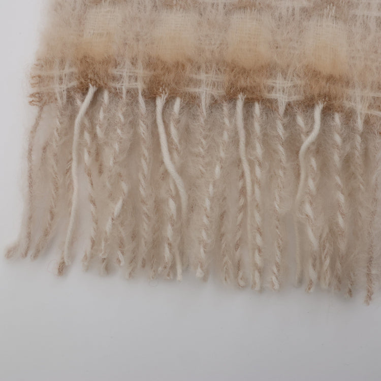 MANTAS EZCARAY / MIA モヘアストール Ⅳ BEIGE