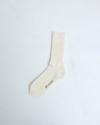 ラッキーソックス / ミックスリブソックス オフホワイト