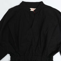 MEYAME / COTTON DRESS BLACK