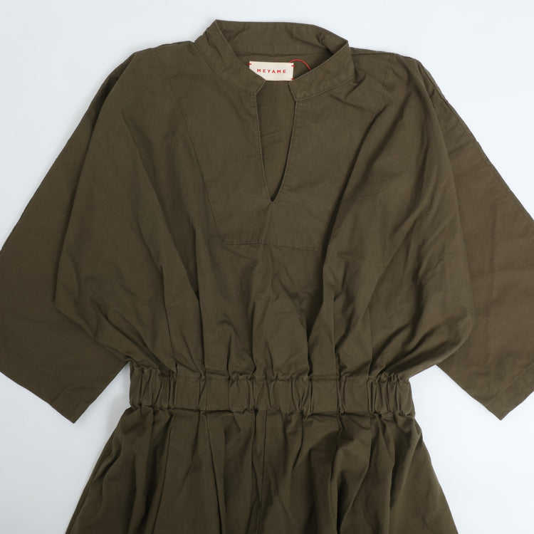 MEYAME / COTTON DRESS OLIVE