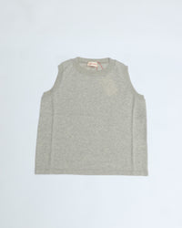 MEYAME / COTTON KNIT SLEEVELESS HEATHER GREY