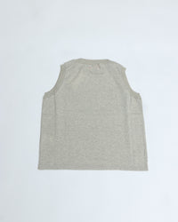 MEYAME / COTTON KNIT SLEEVELESS HEATHER GREY