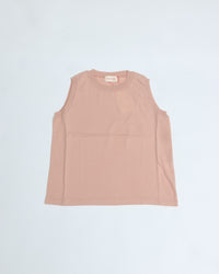 MEYAME / COTTON KNIT SLEEVELESS PINK