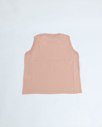 MEYAME / COTTON KNIT SLEEVELESS PINK