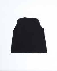 MEYAME / COTTON KNIT SLEEVELESS BLACK