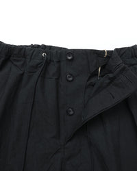 HAVERSACK / C/Lタイプライター ツープリーツ ワイドパンツ BLACK