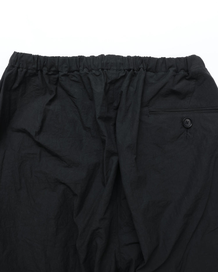 HAVERSACK / C/Lタイプライター ツープリーツ ワイドパンツ BLACK