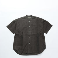 HAVERSACK / 墨染めブロード バンドカラー オーバーシャツ