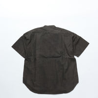 HAVERSACK / 墨染めブロード バンドカラー オーバーシャツ