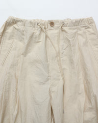 HAVERSACK / C/Lタイプライター ツープリーツ ワイドパンツ NATURAL