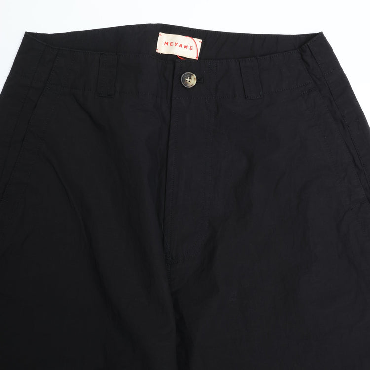 MEYAME / SIDE LINE WIDE PANTS (CHINO) BLACK