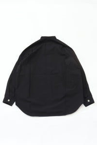 HAVERSACK Strong Twist Poplin Band Collar Shirt 422623 BLACK