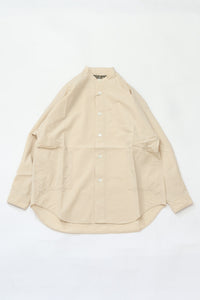 HAVERSACK Strong Twist Poplin Band Collar Shirt 422623