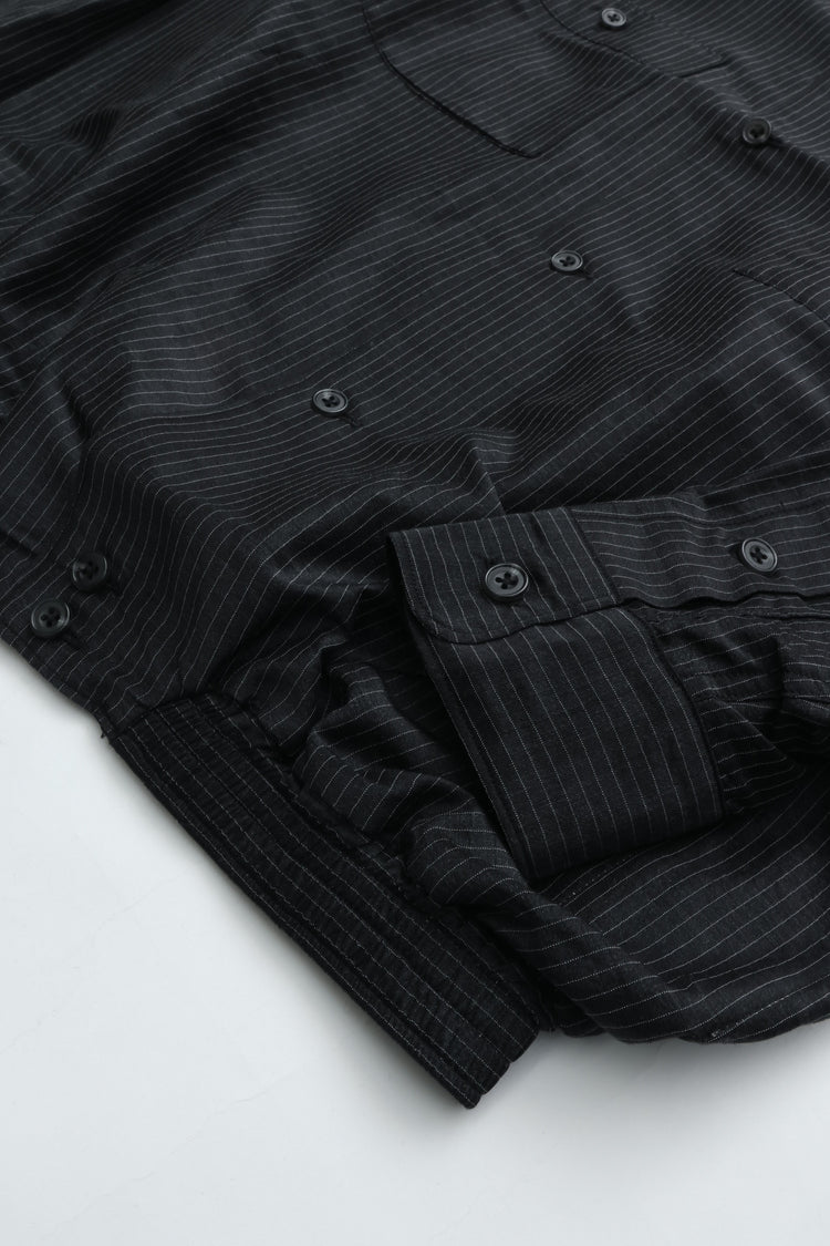 OLD JOE BRAND   GATHERED WAIST MARLBORO SHIRTS (Long-sleeve) 261OJ-SH29 SUMI STRIPE