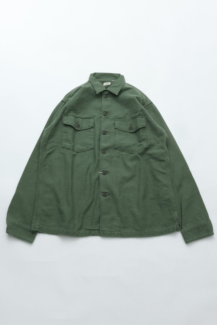orslow  ARMY FATIGUE SHIRT GREEN USED 03-8045-216