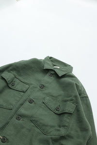 orslow  ARMY FATIGUE SHIRT GREEN USED 03-8045-216