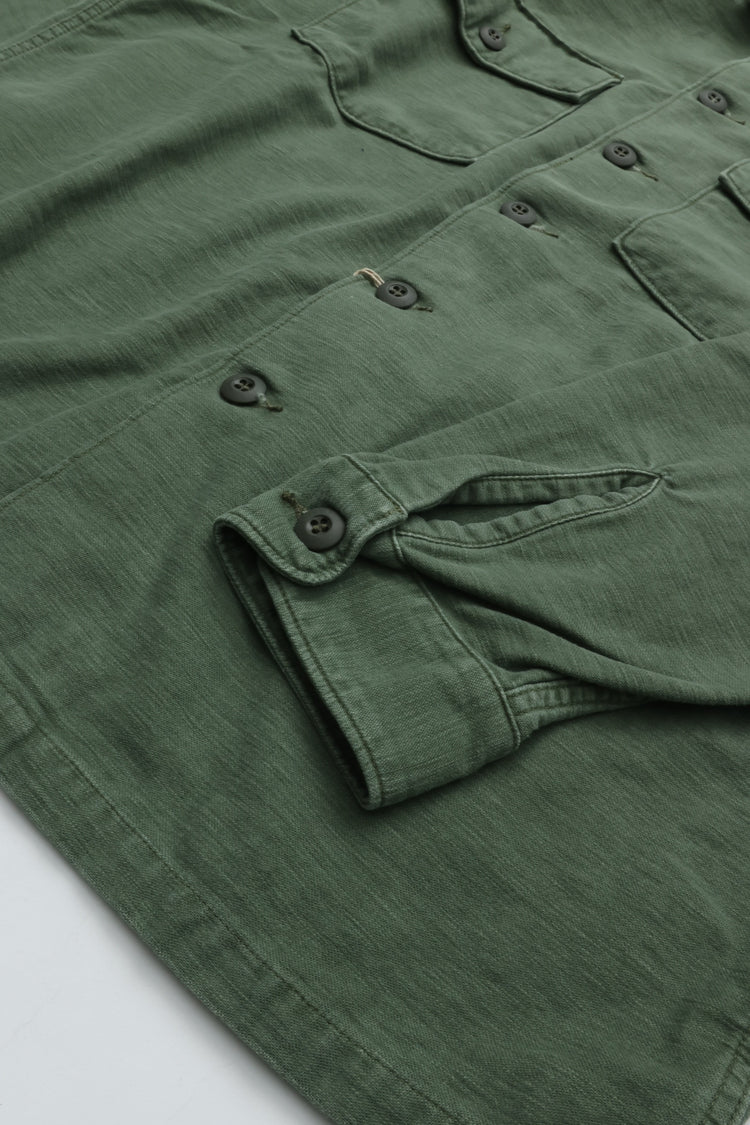 orslow  ARMY FATIGUE SHIRT GREEN USED 03-8045-216