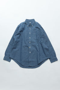 orslow   STANDARD B.D SHIRT CHECK IND CHAMBRAY 01-8112-C84