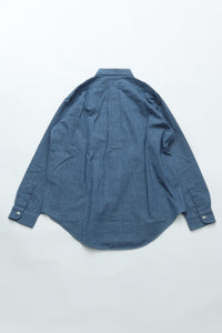 orslow   STANDARD B.D SHIRT CHECK IND CHAMBRAY 01-8112-C84