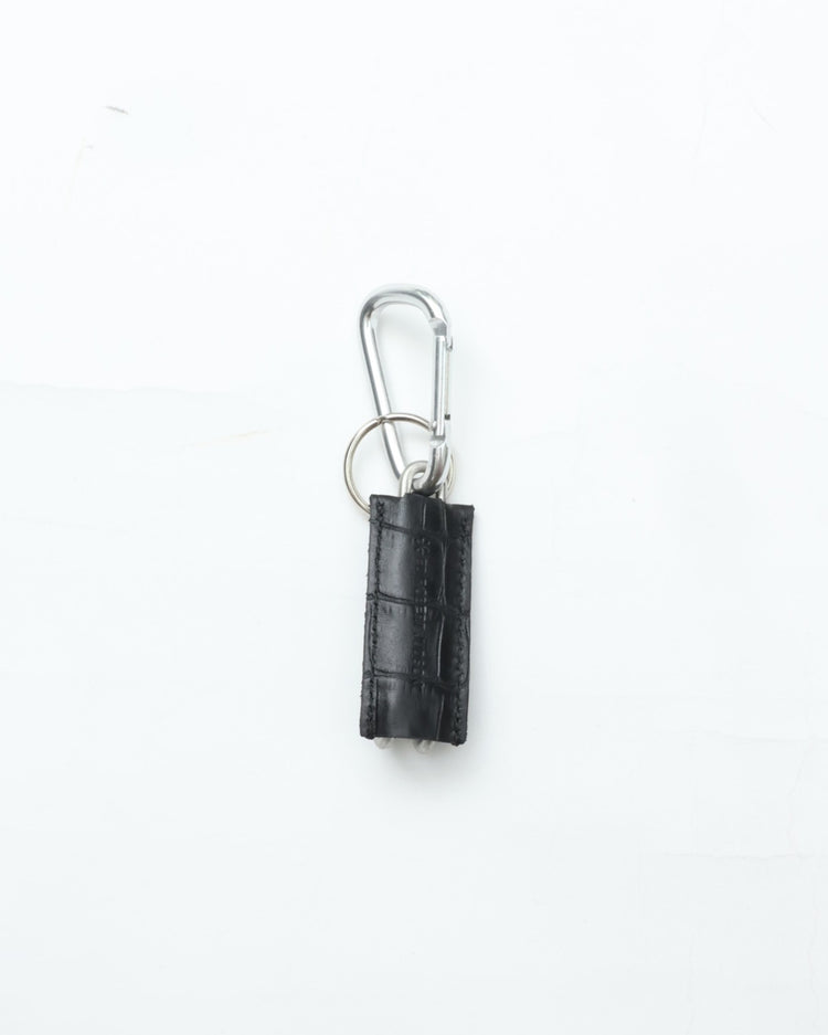 ED ROBERT JUDSON CLIX spring clip key holder 050 croco grain