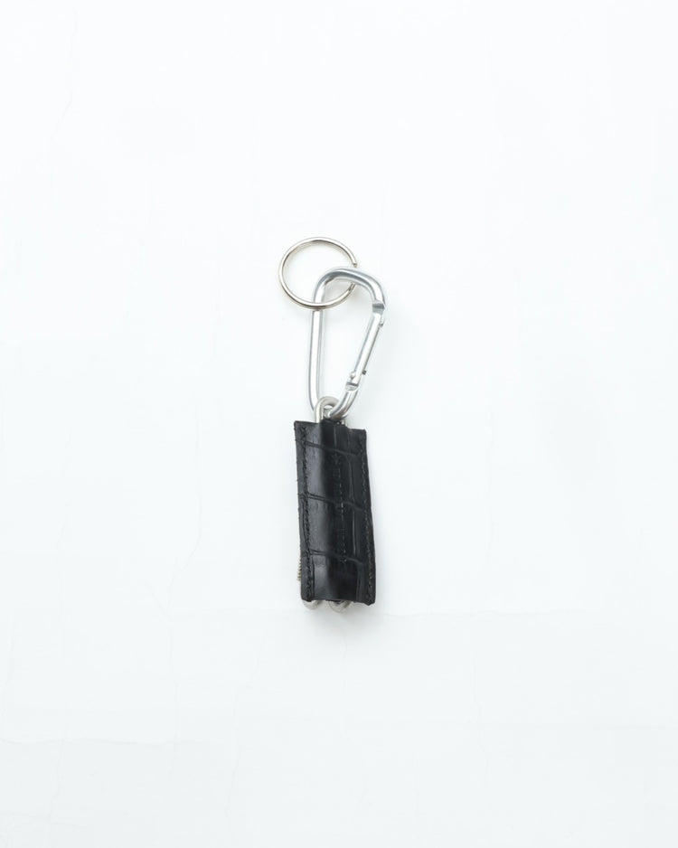 ED ROBERT JUDSON CLIX spring clip key holder 050 croco grain