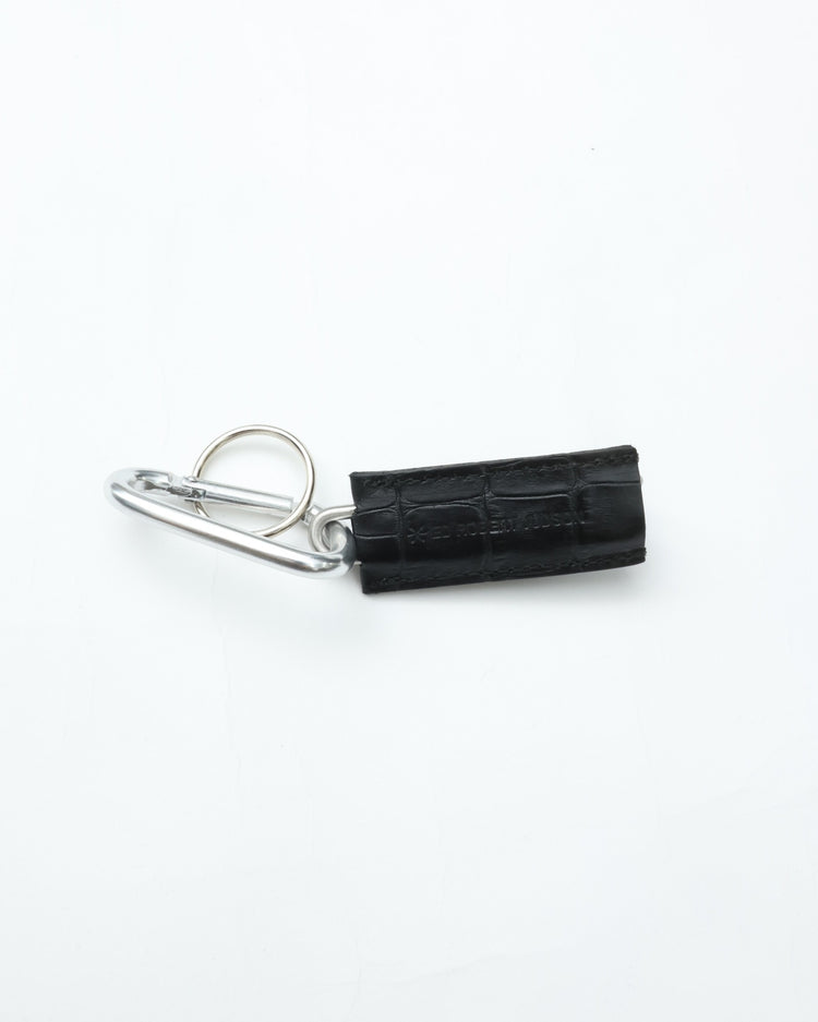 ED ROBERT JUDSON CLIX spring clip key holder 050 croco grain