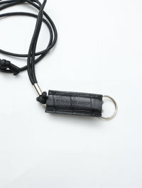 ED ROBERT JUDSON  CLIX spring clip neck holder C/#050 black croco grain