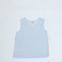 MEYAME / LIGHT COTTON STRIPE SLEEVELESS BLUE
