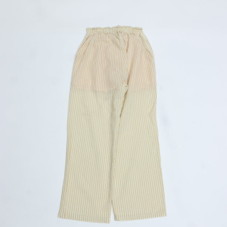 MEYAME / LIGHT COTTON STRIPE PANTS YELLOW