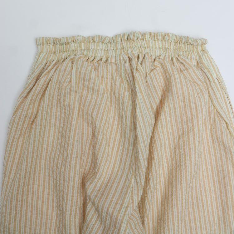 MEYAME / LIGHT COTTON STRIPE PANTS YELLOW